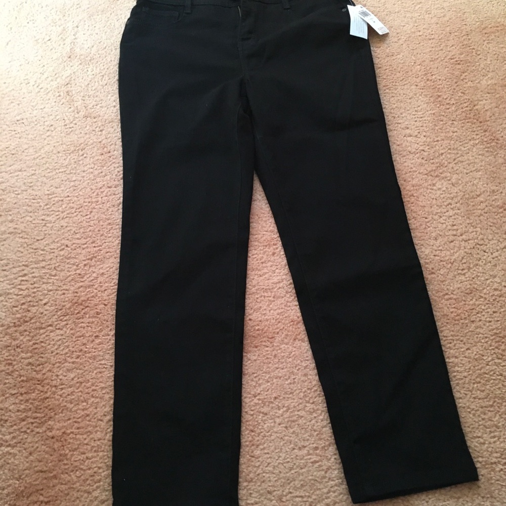Women's Black Straight-Leg Jeans